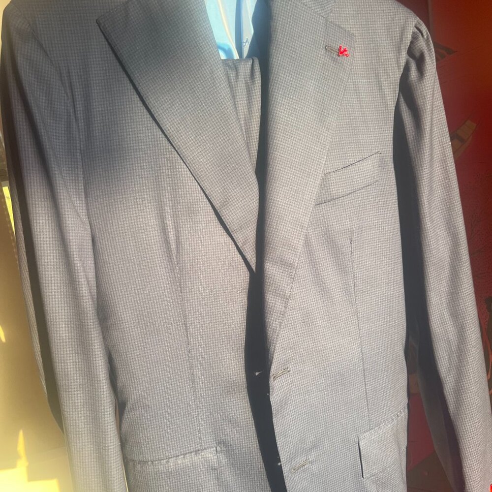 ISAIA Marechiaro Suit – 93% Wool, Made in Italy – Size 50 (40R)